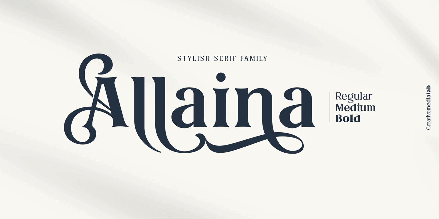 Przykład czcionki Allaina